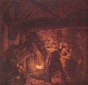 WRIGHT, Joseph The Forge (nn03) oil painting reproduction